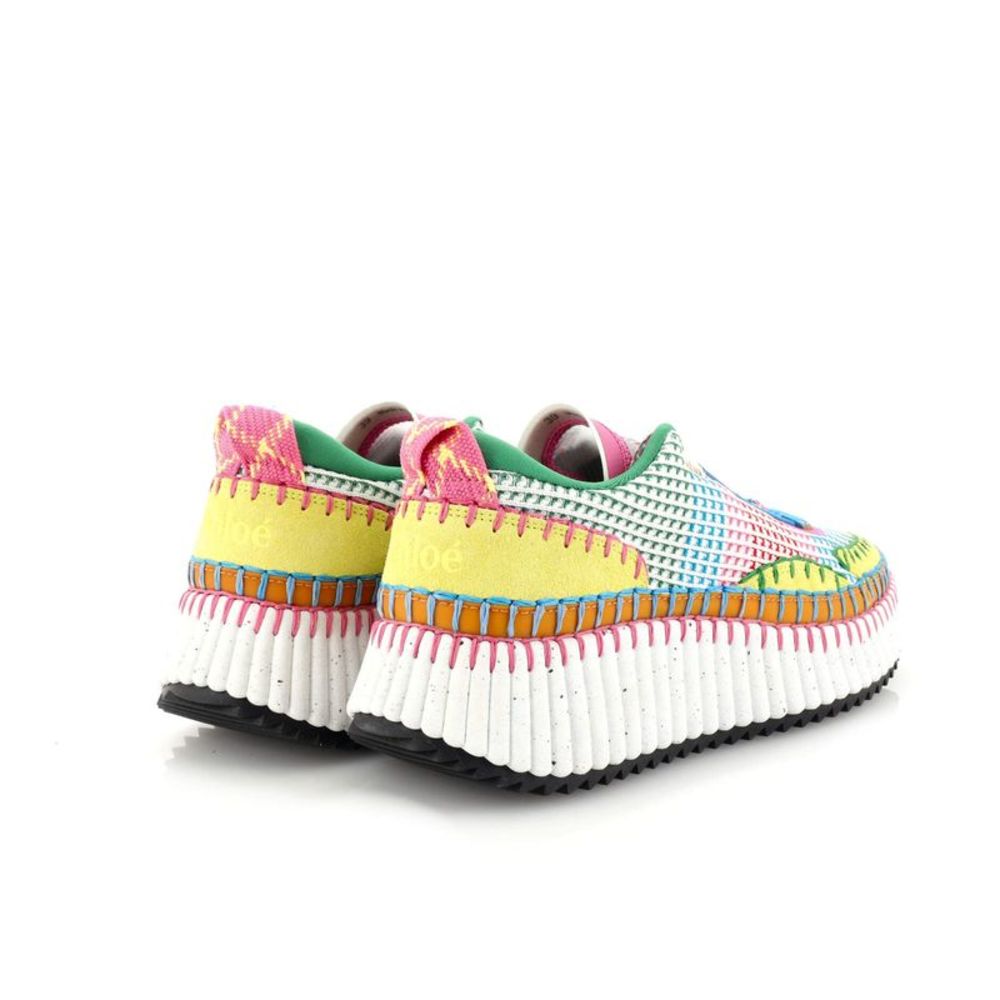 Chloe Women's Nama Sneakers Knitted Fabric Multicolor - Picture 3 of 5